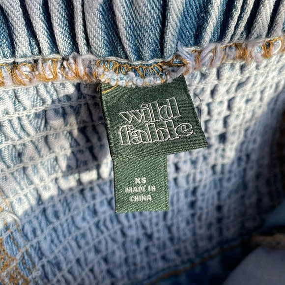 Wild Fable Tube Cargo Denim Jumpsuit in Lavender XS - Picture 2 of 14